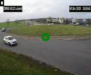 Webcam en périphérie de Chartres sur la N123, à hauteur de Luisant. Vue orientée vers Chartres