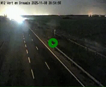 Webcam à hauteur de Vert-en-Drouais sur la N12, en périphérie de Dreux. Vue orientée vers Alençon