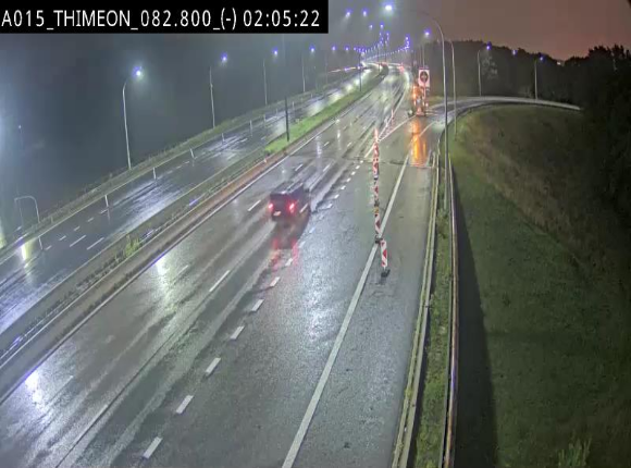 Caméra trafic Belgique - Thiméon - E42, jonction avec A54 (E420) direction La Louvière/Charleroi - BK 82.82