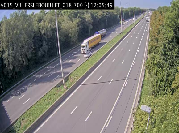 Webcam autoroute Belgique - Villers-le-Bouillet - E42 direction Liège - BK 18.7