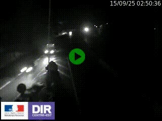 Caméra autoroute sur A6 - Valvert, près de Lyon, en direction de Paris, à hauteur de la sortie 36 Porte du Valvert