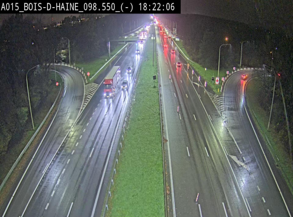 Webcam autoroute Belgique - Bois d'Haine - E42 - BK 98.6