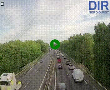 Webcam sur le périphérique de Caen (N814) à l'est de la ville, à Mondeville hauteur de la sortie 2, Presqu'île-Rives de l'Orne, au bout de l'autoroute A13