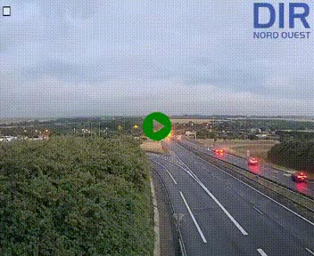 Webcam au début de l'A84 sur le périphérique Ouest de Caen (N814) à hauteur de la sortie 9, Porte de Bretagne