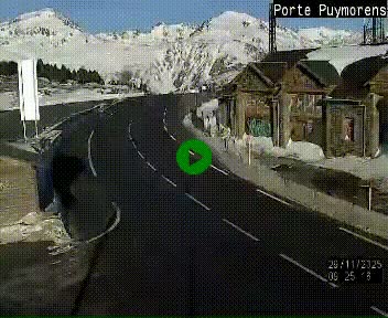 Webcam Col du Puymorens sur N320, en direction de Pas de la Casa (Andorre)