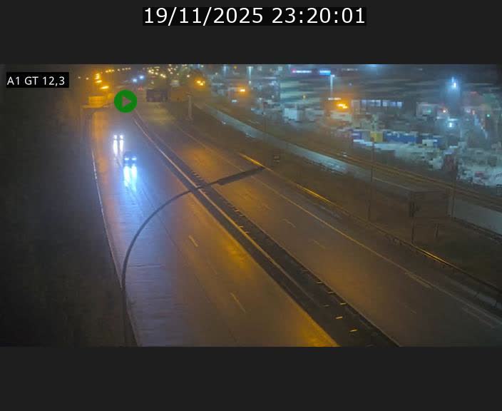 Traffic live webcam Luxembourg Senningerberg - A1 direction Allemagne - BK 12.3