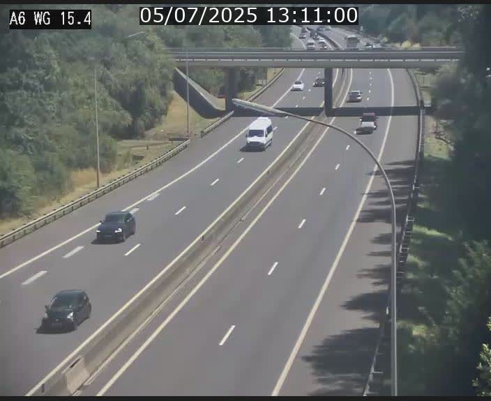 Traffic live webcam Luxembourg Capellen - A6 - BK 15.4 - direction Luxembourg/France/Allemagne