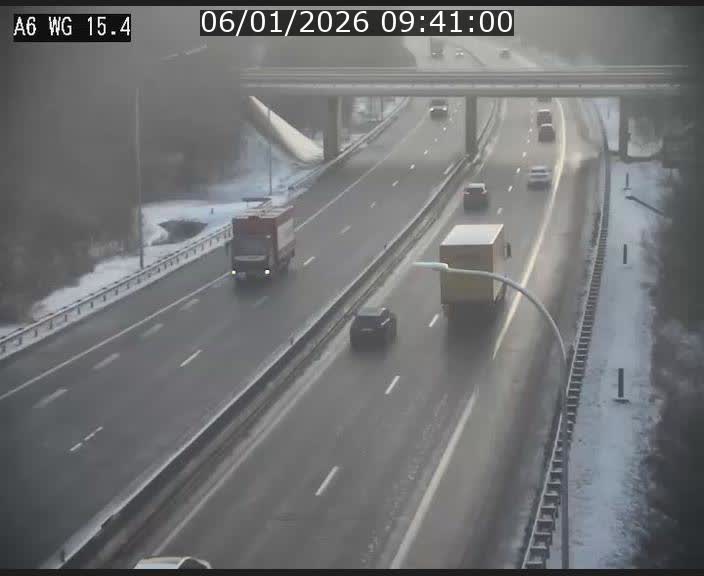 Traffic live webcam Luxembourg Capellen - A6 - BK 15.4 - direction Luxembourg/France/Allemagne