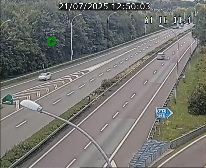 Traffic live webcam Luxembourg Grevenmacher - A1 direction Luxembourg - BK 30.1