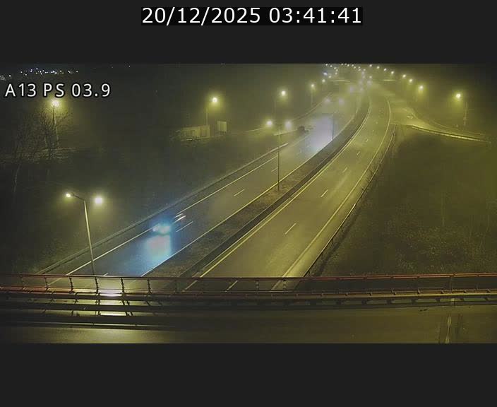 Traffic live webcam Luxembourg Differdange - A13 direction Esch-sur-Alzette - BK 3.9