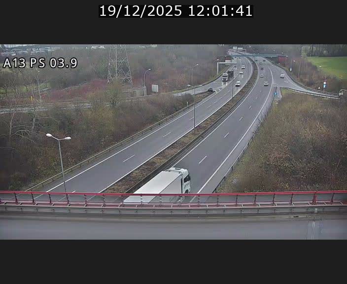 Traffic live webcam Luxembourg Differdange - A13 direction Esch-sur-Alzette - BK 3.9