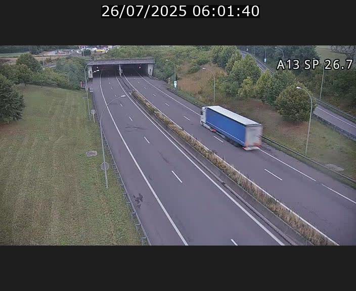 Traffic live webcam Luxembourg Frisange - A13 direction Luxembourg-ville - BK 26.7