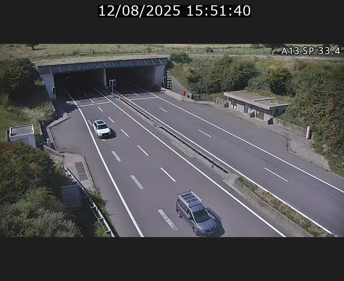 Webcam trafic sur A13 à hauteur d'Altwies en direction de Mondorf-les-bains et en provenance de l'Allemagne