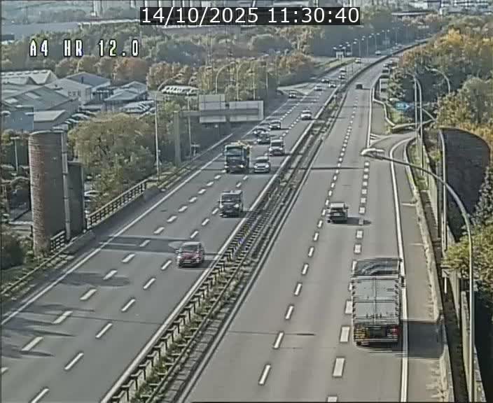 Traffic live webcam Luxembourg Jonction Foetz - A4 - BK 12.0 - direction Esch sur Alzette