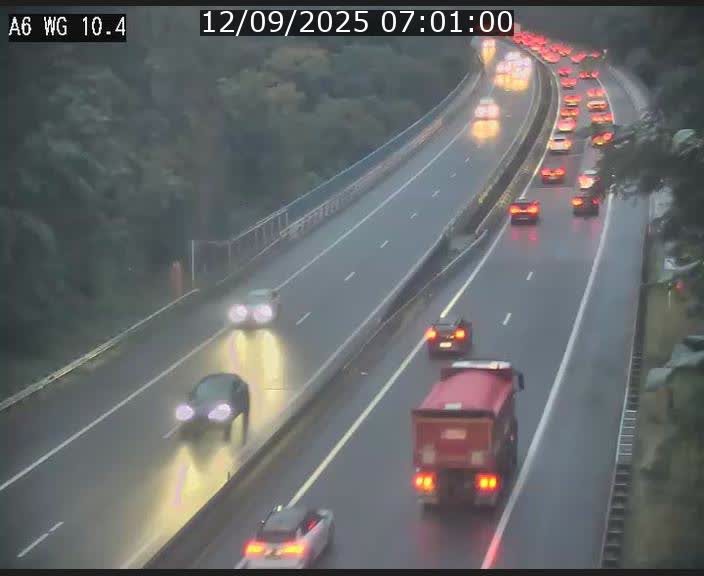 Traffic live webcam Luxembourg Mamer - A6 - BK 10.4 - direction Luxembourg/France/Allemagne