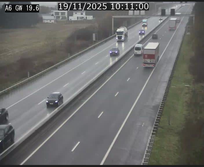 Traffic live webcam Luxembourg - Steinfort - A6 - BK 19.6 - direction Belgique