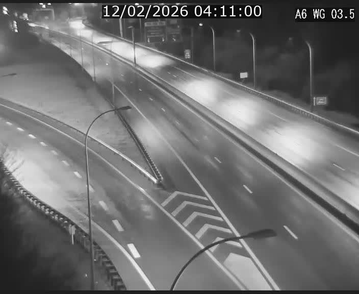Traffic live webcam Luxembourg - Croix de Cessange - A6 - BK 3.5 - direction France/Allemagne