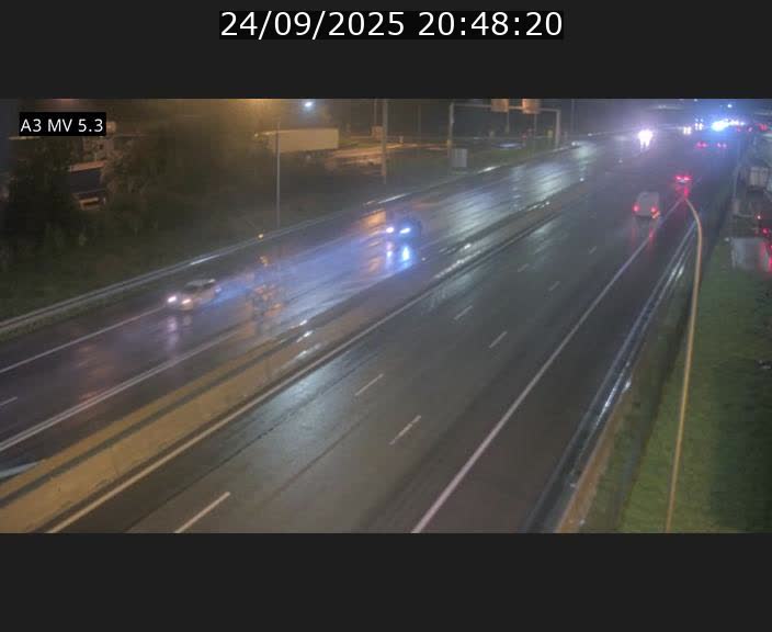 Webcam à l'Aire de Berchem au Luxembourg sur l'A3. Vue orientée vers la France