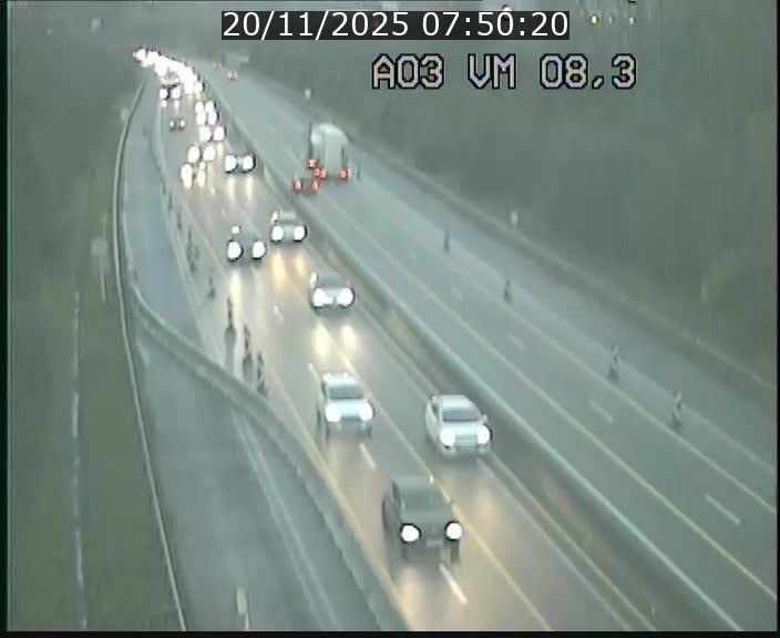 Traffic live webcam Luxembourg Bettembourg - A3 - BK 8.3 - direction France