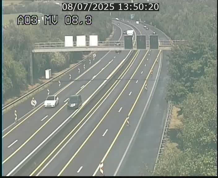 Webcam Autoroute après la Croix de Bettembourg en direction de Luxembourg sur l'A3
