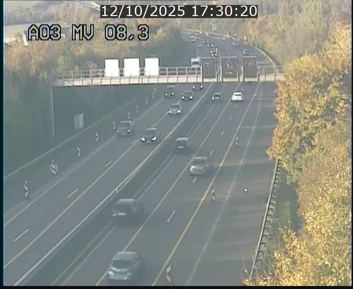 Webcam Autoroute après la Croix de Bettembourg en direction de Luxembourg sur l'A3