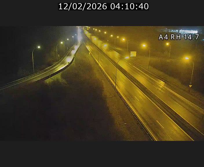 Traffic live webcam Luxembourg Jonction Lankelz - A4 - BK 14.7 - direction Luxembourg