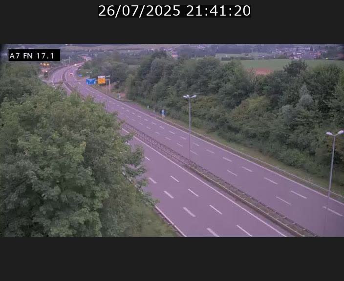 Caméra trafic Luxembourg - A7, Merscherbierg direction Mersch