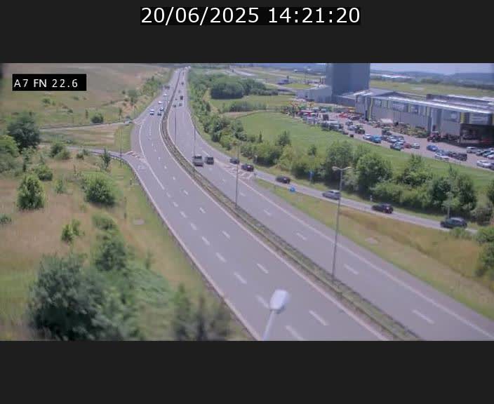 Caméra trafic Luxembourg - A7, Colmar-berg direction Mersch