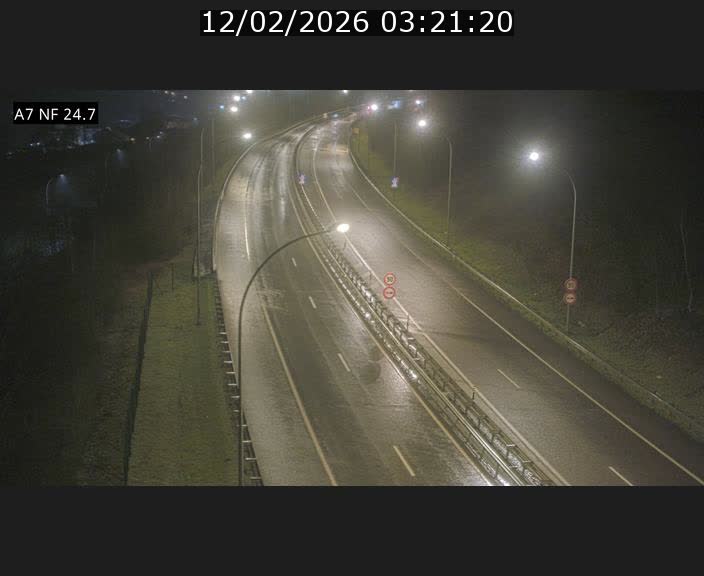 Caméra trafic Luxembourg - A7, Schieren direction Mersch