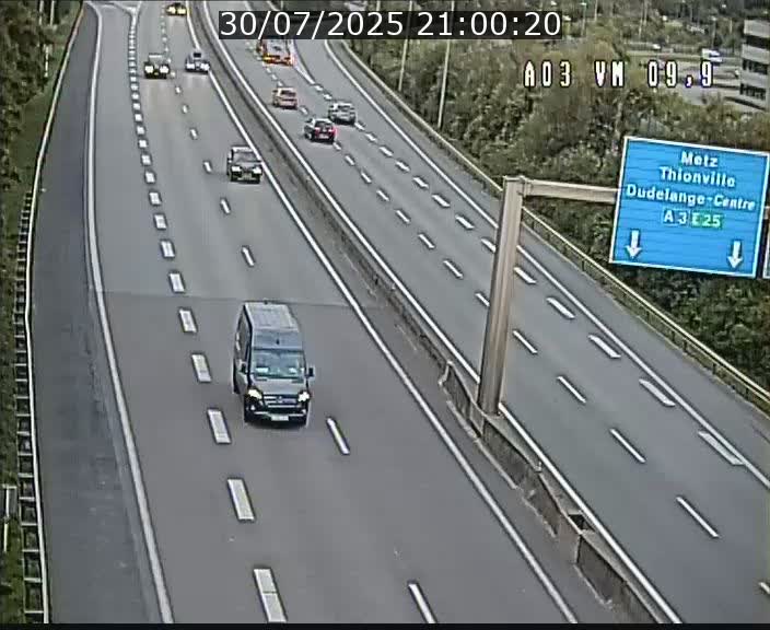Webcam Autoroute à la Croix de Bettembourg - A3 - BK 9.9 - direction France