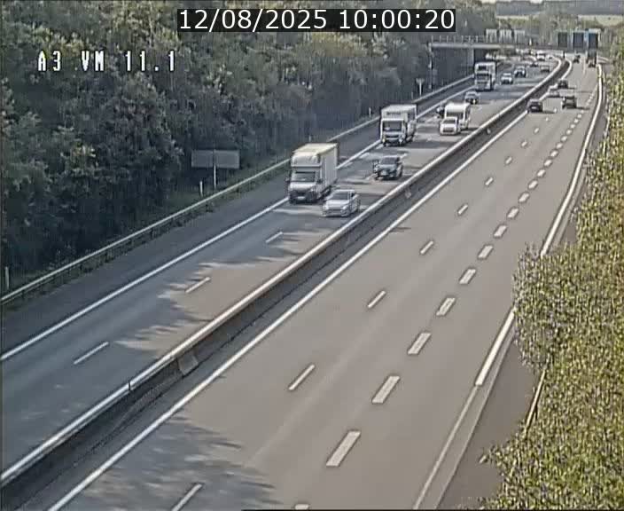 Webcam à la frontière franco-luxembourgeoise, avant la Croix de Bettembourg - BK 11.1 - direction Luxembourg-ville