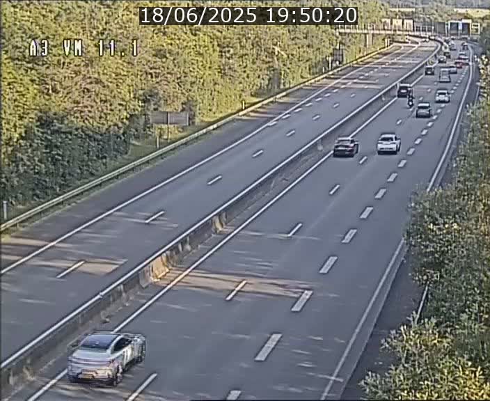 Webcam à la frontière franco-luxembourgeoise, avant la Croix de Bettembourg - BK 11.1 - direction Luxembourg-ville