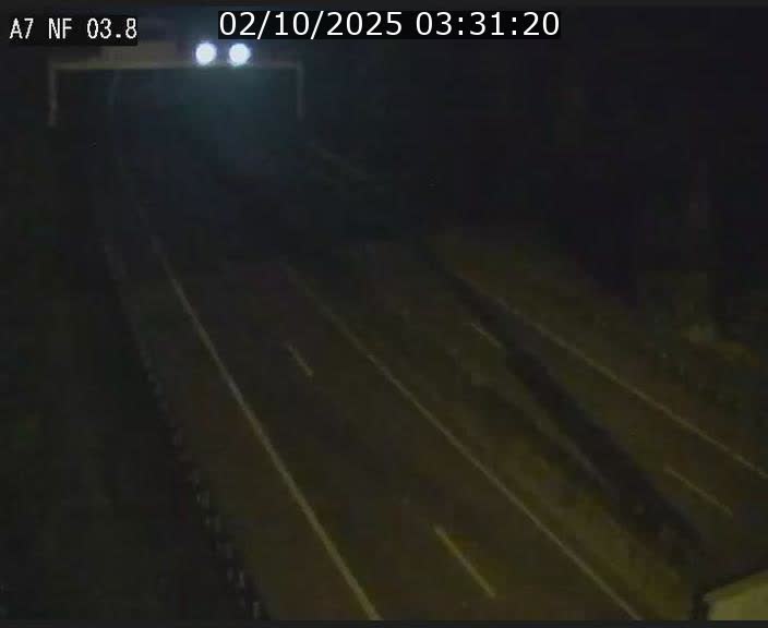 Webcam autoroute A7 au Luxembourg à la sortie du Tunnel Stafelter vers le Nord