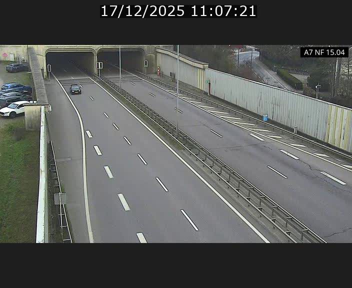 Caméra trafic Luxembourg - A7, Tunnel Mersch, entrée sud, direction Ettelbruck