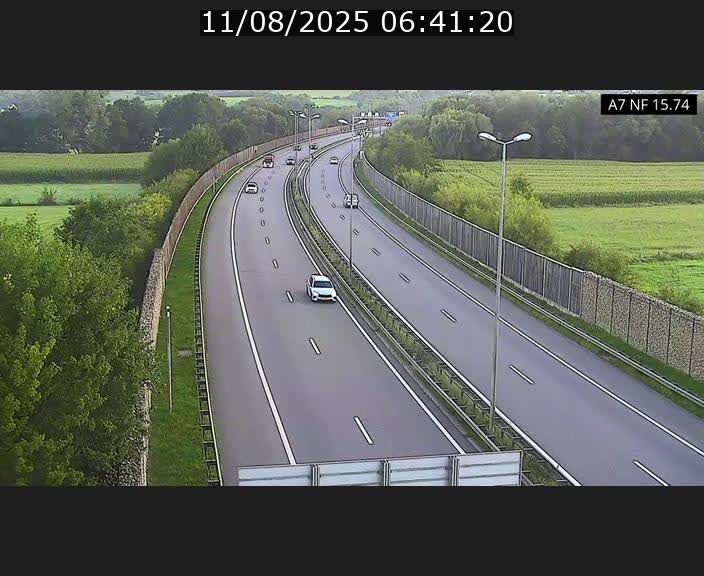 Caméra trafic Luxembourg - A7, Tunnel Mersch, entrée nord, direction Lorentzweiler