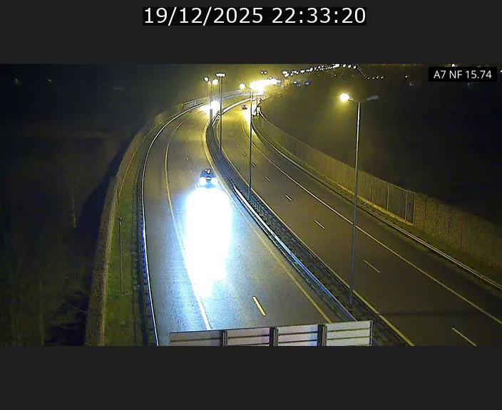 Caméra trafic Luxembourg - A7, Tunnel Mersch, entrée nord, direction Lorentzweiler