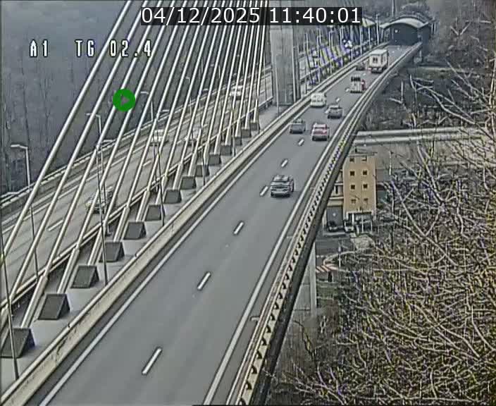 Traffic live webcam Luxembourg Sandweiler - A1 direction Luxembourg-ville - BK 2.4