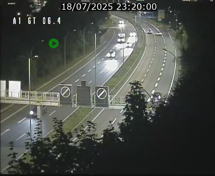 Traffic live webcam Luxembourg Hamm - A1 direction Sandweiler - BK 6.4