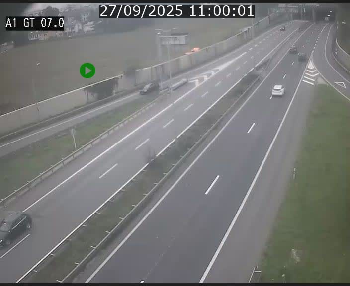 Traffic live webcam Luxembourg Cents - A1 direction Kirchberg - BK 7