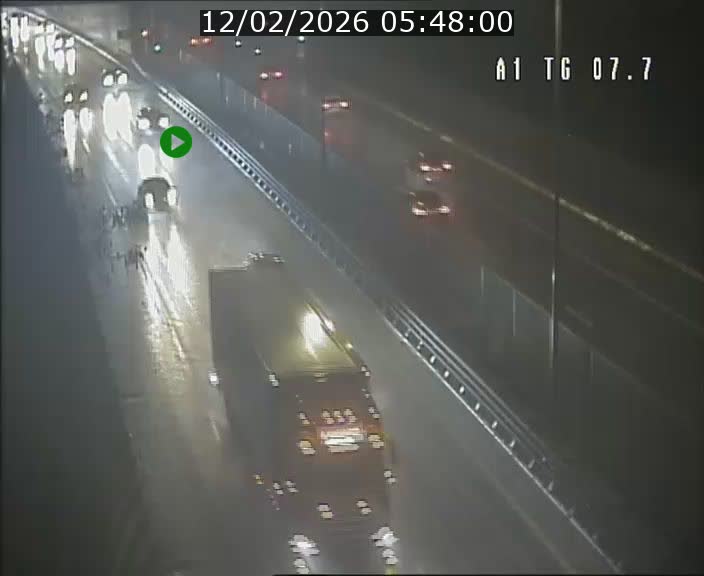 Traffic live webcam Luxembourg Kirchberg - A1 direction Luxembourg-ville - BK 7.7