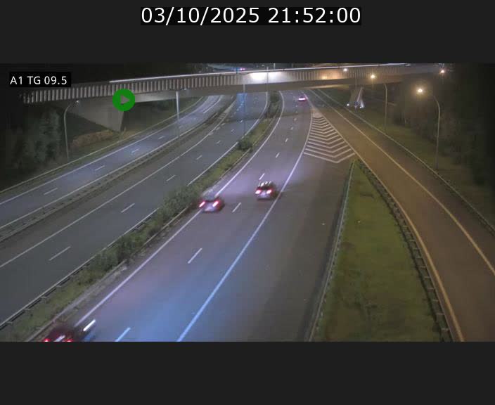 Traffic live webcam Luxembourg Jonction Grünewald - A1 direction Luxembourg-ville - BK 9.5