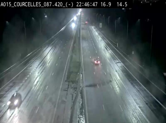Webcam autoroute Belgique - Viesville - E42 direction Mons - BK 84.35