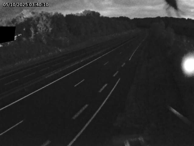Webcam sur la N19 à Lyoffans. Vue orientée vers Vesoul