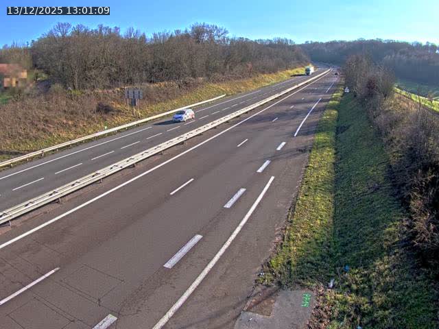 Webcam sur la N19 à Lyoffans. Vue orientée vers Vesoul