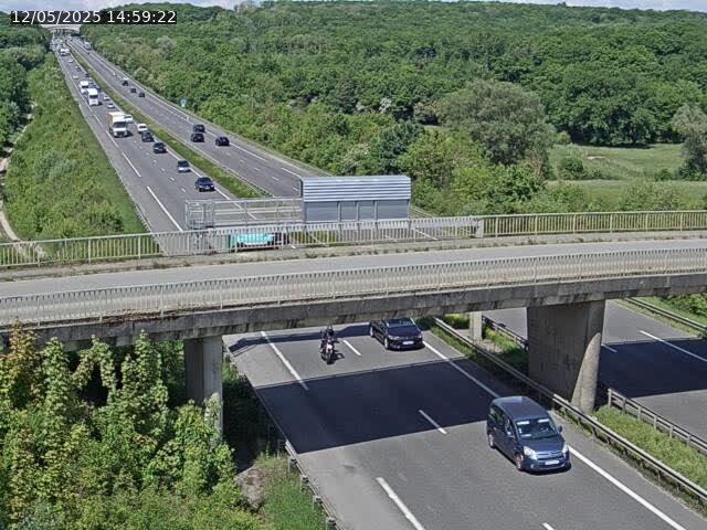 Caméra autoroute France - A31, Zoufftgen direction Luxembourg-ville, à la frontière entre la France et le Luxembourg