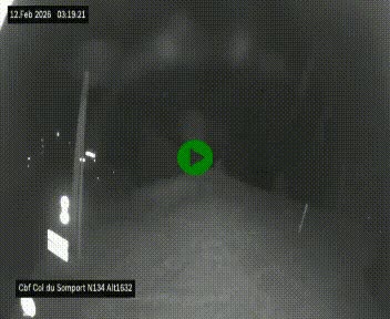 Webcam au col du Somport, côté français, sur la N134, dans les Pyrénées, en direction de l'Espagne, à 1632 mètres d'altitude