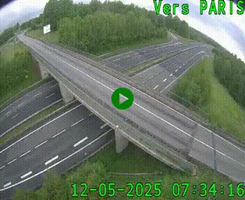 Clone of Caméra routière sur l'autoroute A20 au nord de Limoges, à la jonction avec la N520. Vue orientée vers Paris