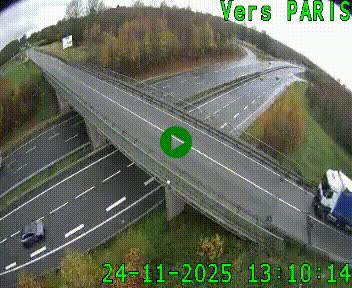Clone of Caméra routière sur l'autoroute A20 au nord de Limoges, à la jonction avec la N520. Vue orientée vers Paris