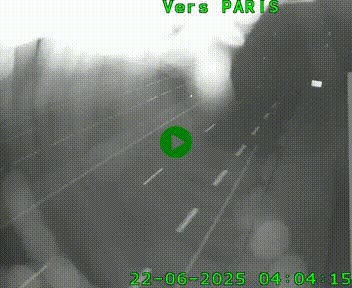 Caméra routière sur l'autoroute A20 à Saint-Hilaire-Bonneval, au sud de Limoges. Vue orientée vers Paris