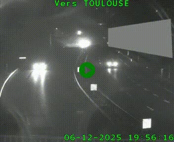 Caméra routière sur l'autoroute A20 à Noailles, en périphérie de Brive-la-Gaillarde. Vue orientée vers Toulouse